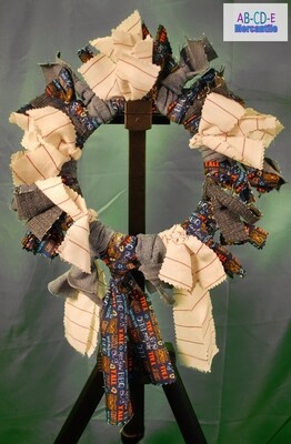 Backyard BBQ Men&#39;s Dress Shirt &amp; Jeans Wreath