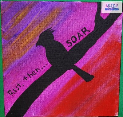 Rest Then Soar Mini Canvas Board