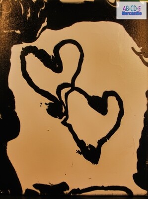 Melded Hearts Black &amp; White