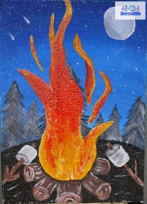 Toasted Marshmallows Canvas Board 5x7