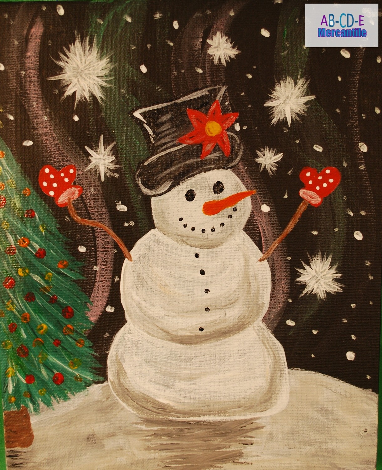 Wanna Build a Snowman Canvas 8x10