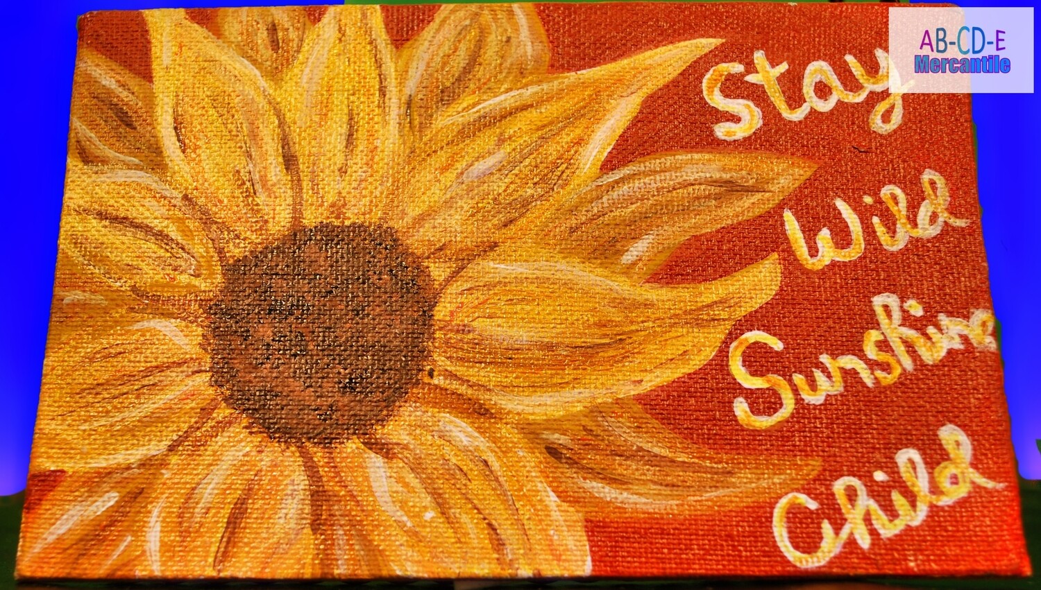 Stay Wild Sunshine Child Mini Canvas Board