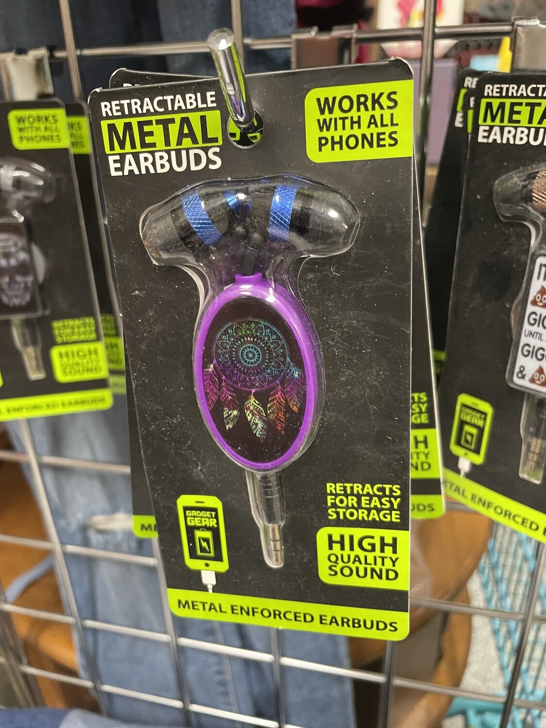 Fun Funky Headphones-Purple Dream Catcher