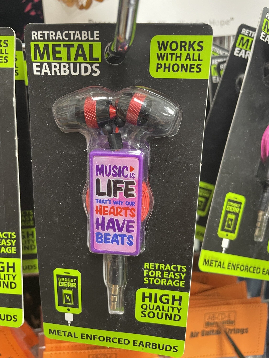 Fun Funky Headphones-Music is Life