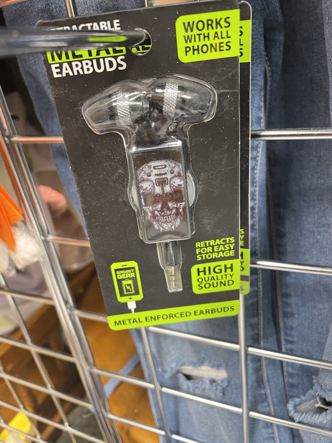 Fun Funky Headphones-Black &amp; White Skull