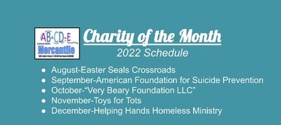 Donation $100 to the Charity of the Month