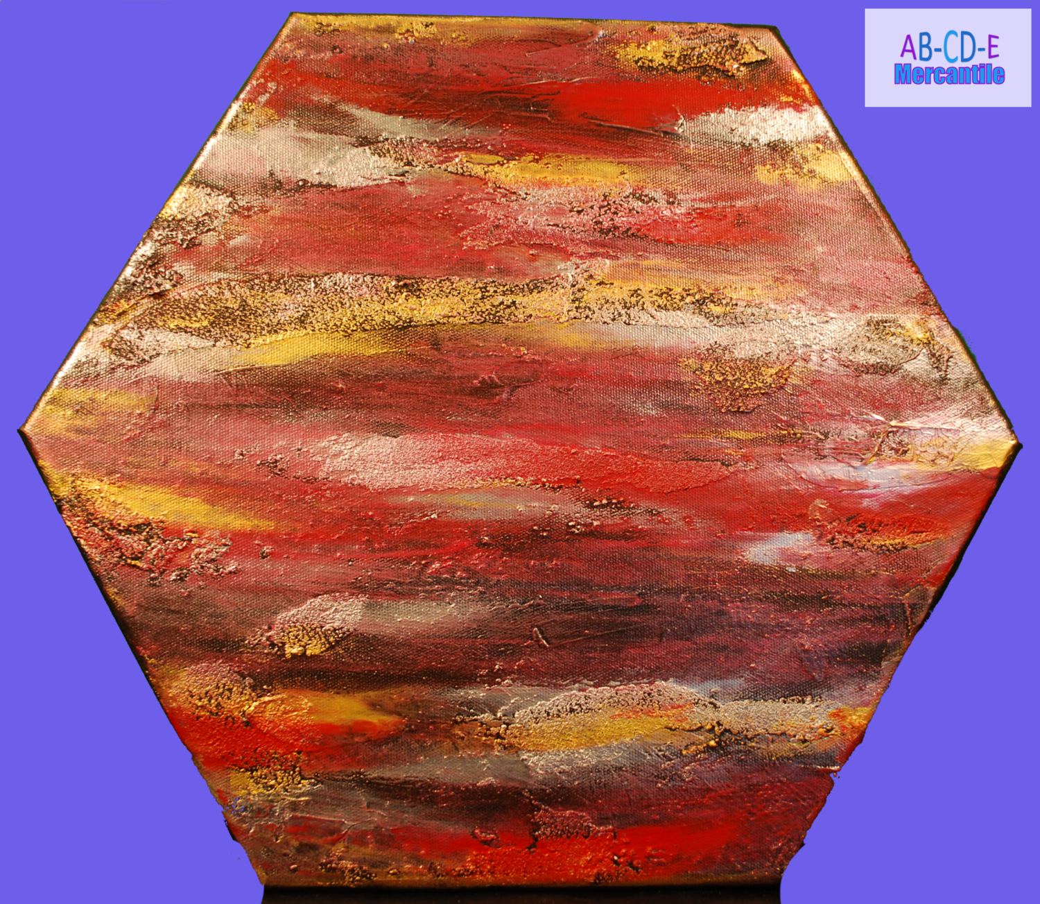 Abstract Hexagon Canvas 14D