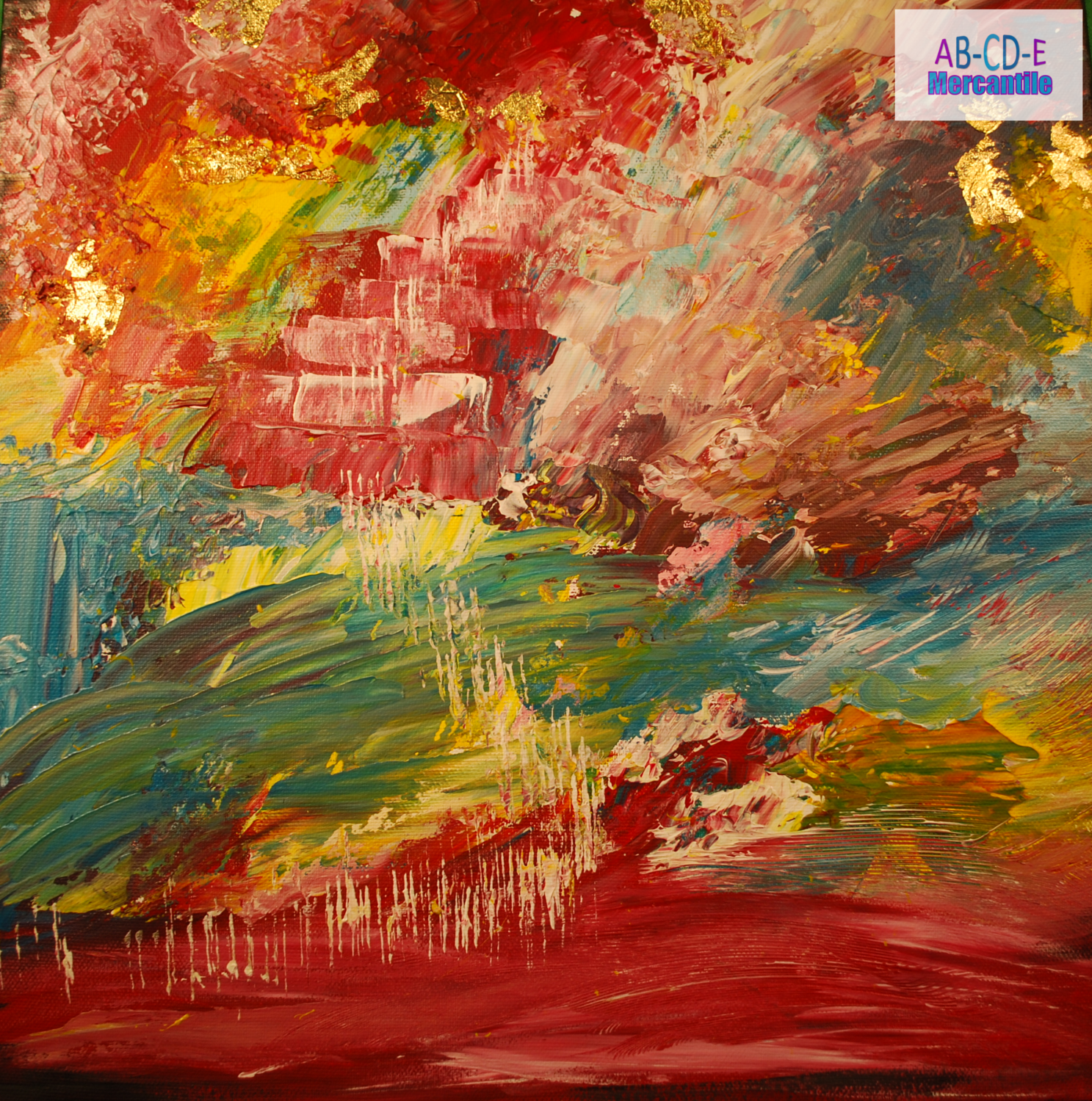Abstract Canvas &#39;Victory to Victory&#39; 18x18