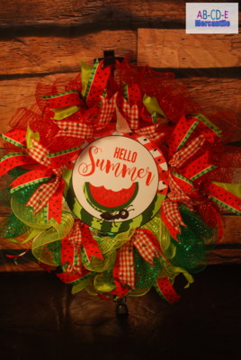 Watermelon Summer wreath