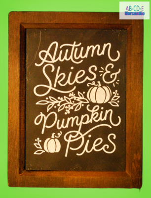 Autumn Skies and Pumpkin Pies Fall Art