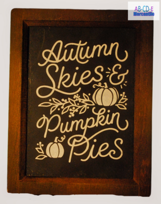 Autumn Skies and Pumpkin Pies Fall Art
