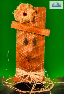 Handpainted Wood Scarecrow