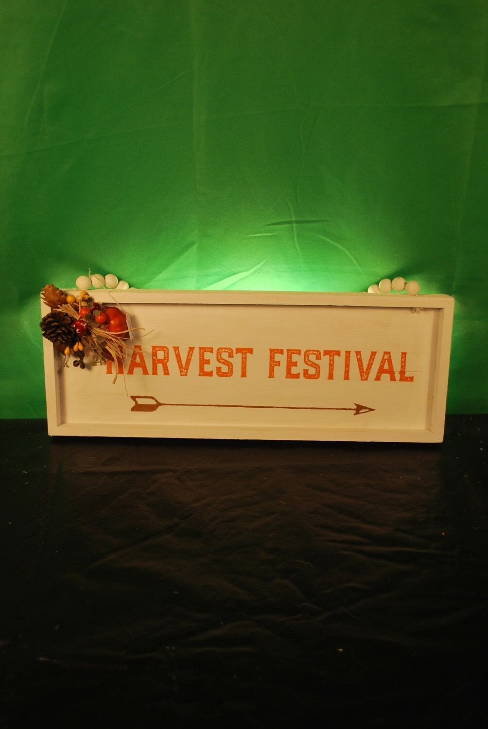 Harvest Festival Hanging Sign with Beaded Hanger