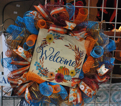 Turquoise pumpkin Welcome