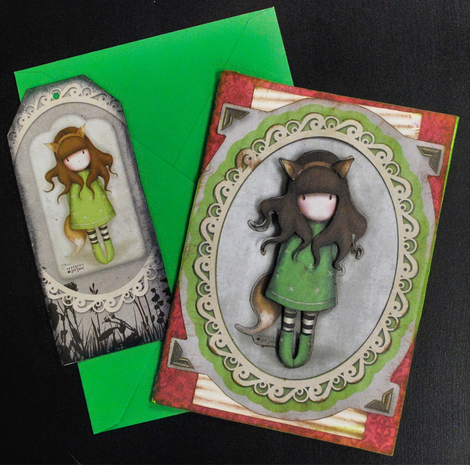 Gorjuss Doll Handmade Card 33