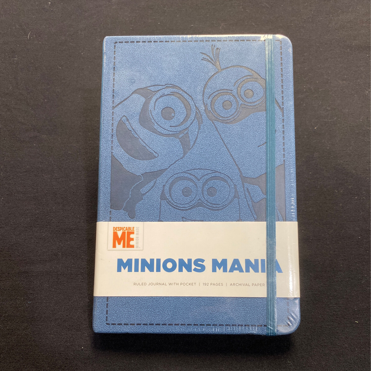 Minions Blue Leather Ruled Journal with Pocket
