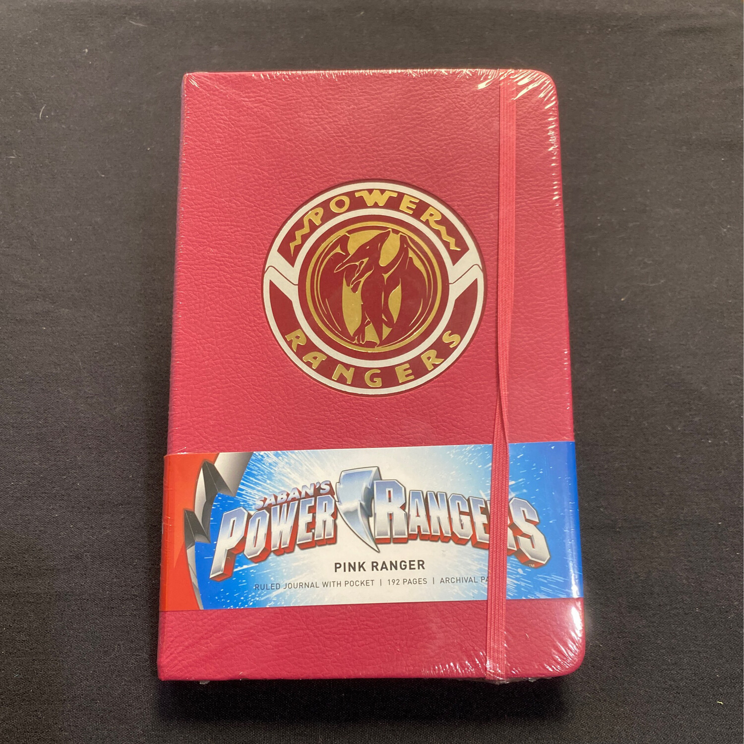 Power Rangers Pink Leather Ruled Journal with Pocket