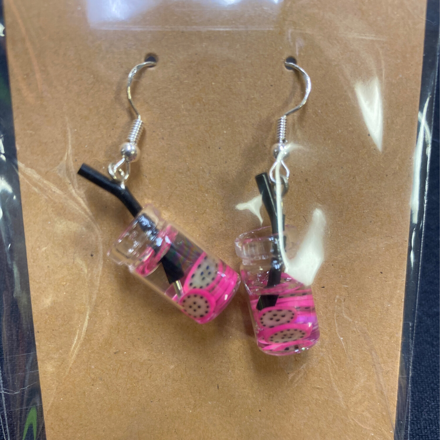 Dragonfruit Drink Earrings