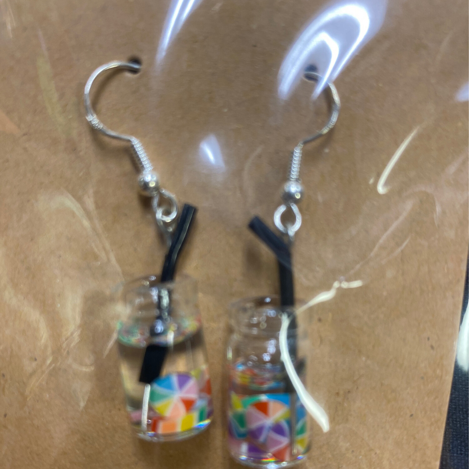 Color Wheel in Drink Earrings