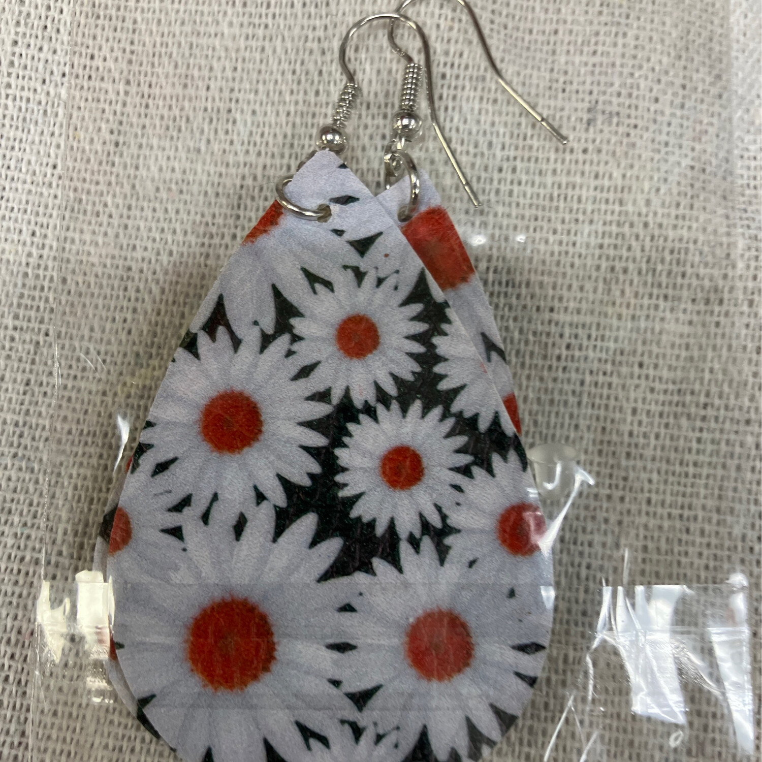 Leather Earrings-Flower 18