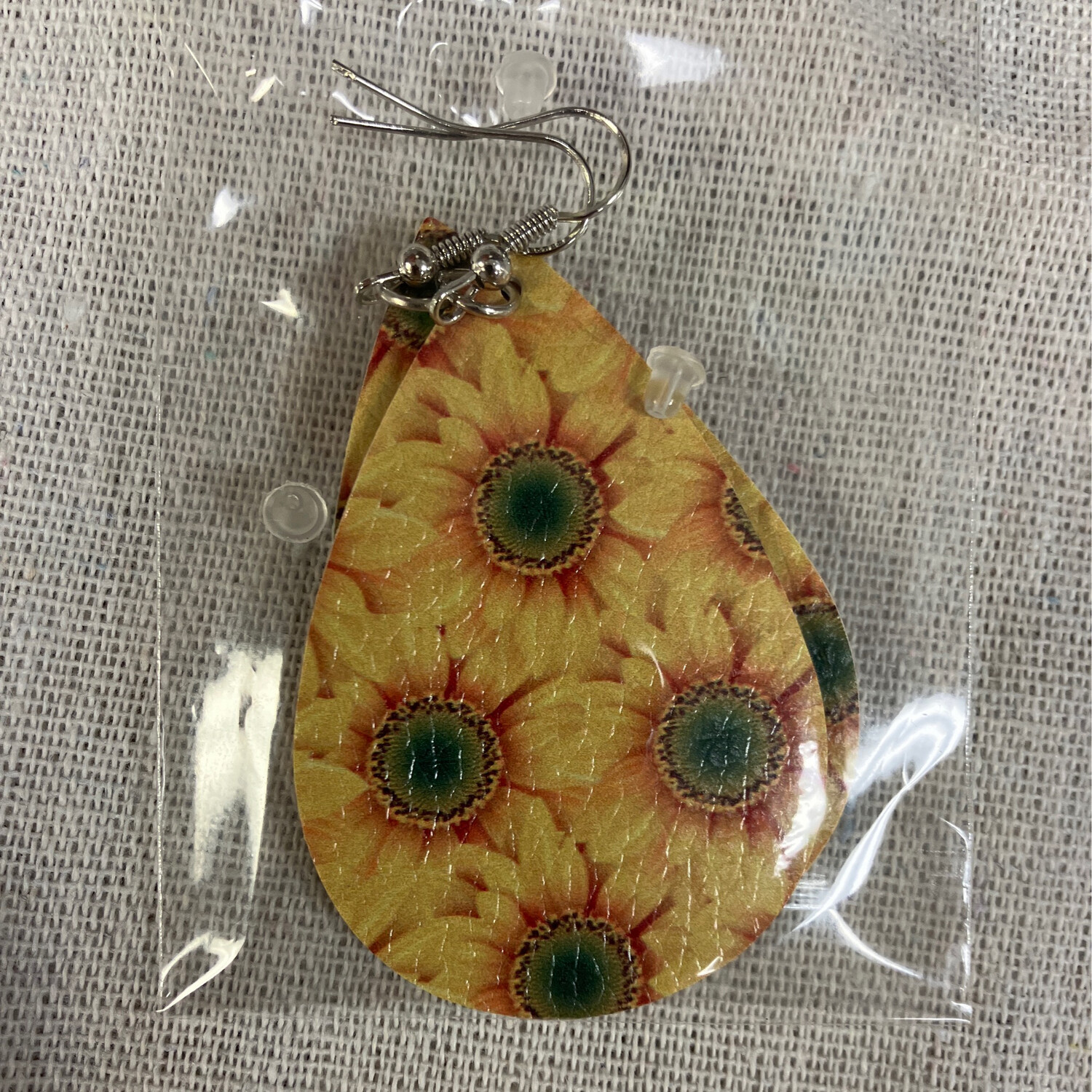 Leather Earrings-Flower 6