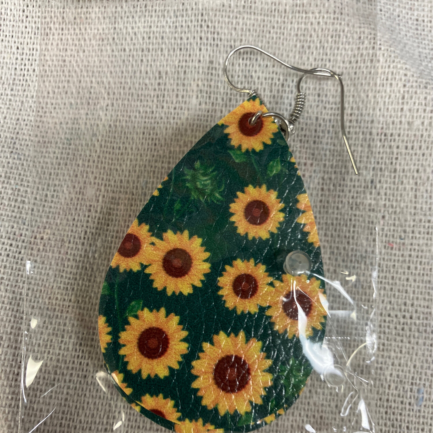 Leather Earrings-Flower 11