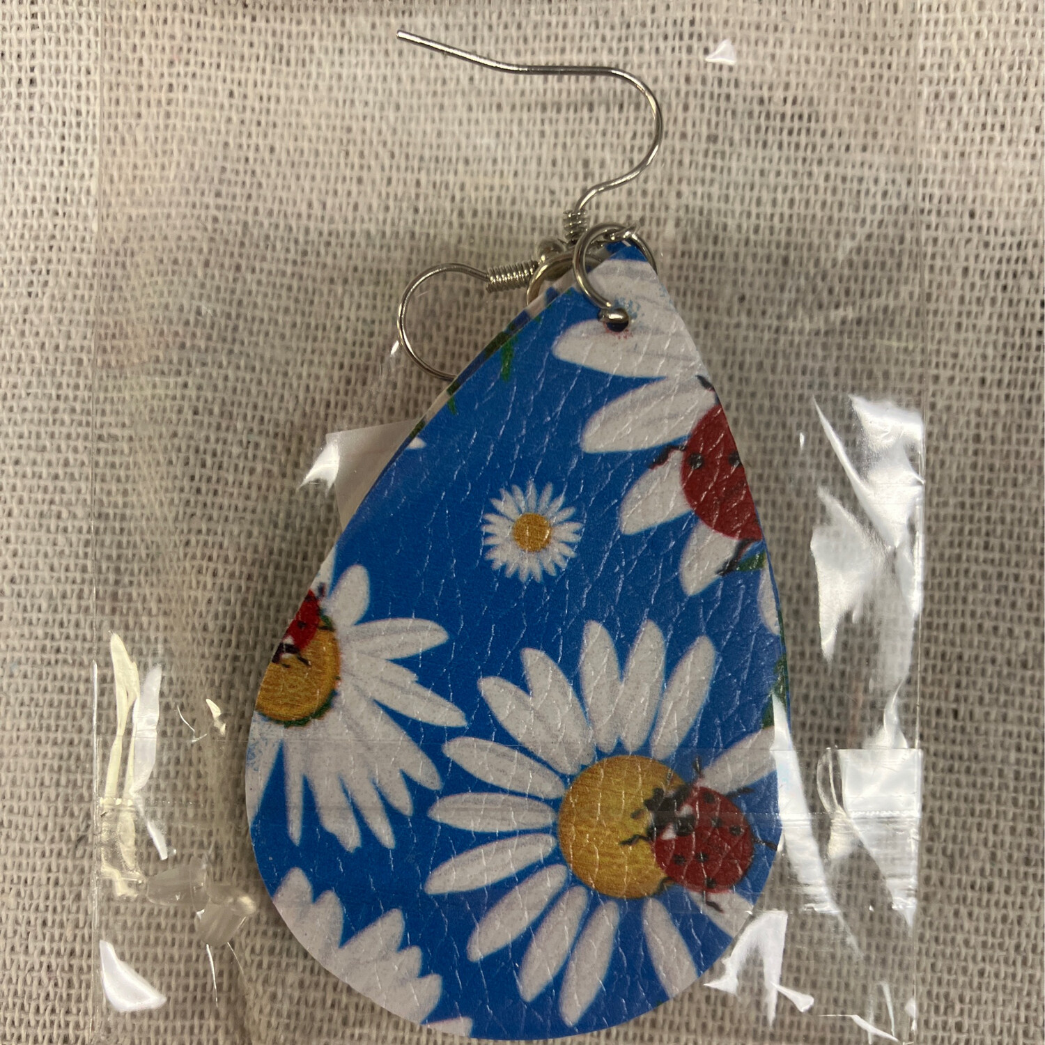 Leather Earrings-Flower 8