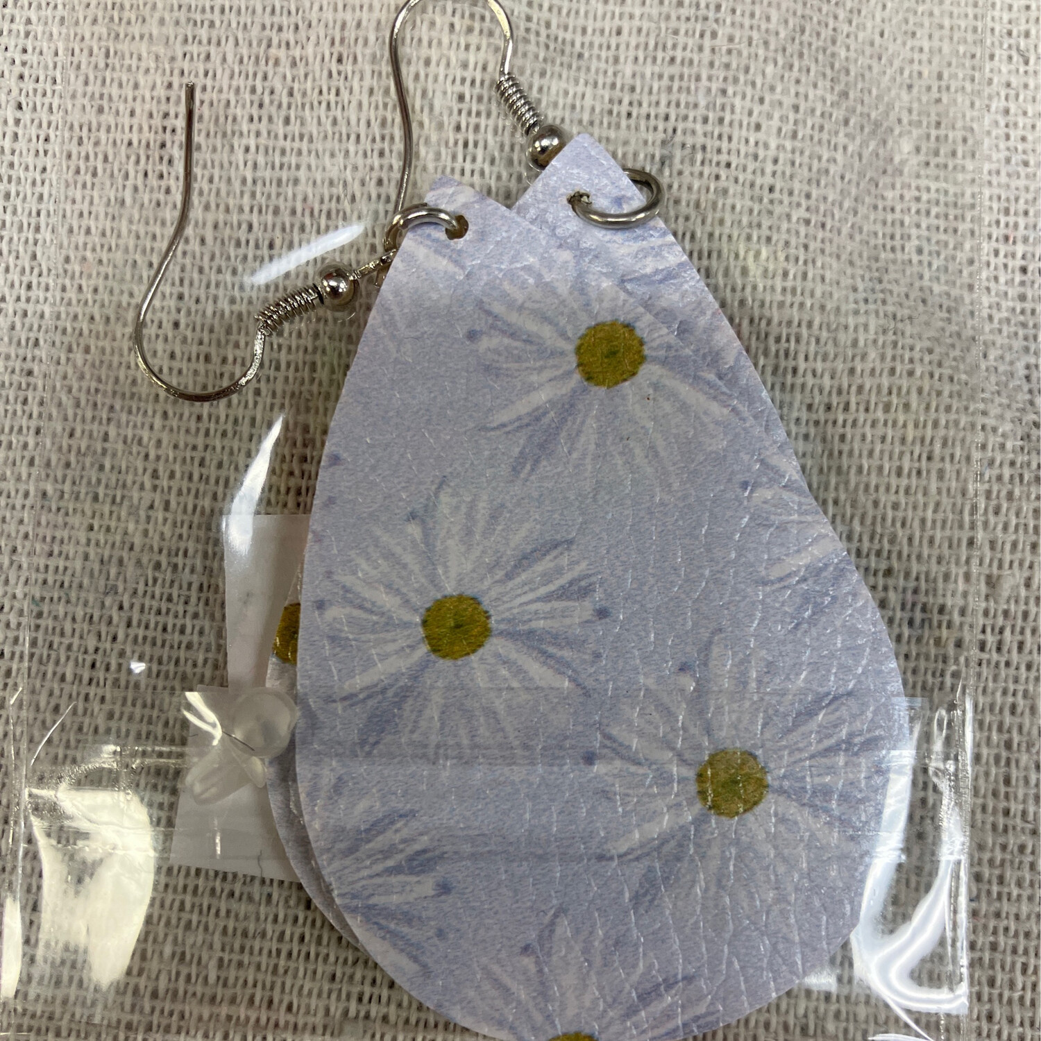 Leather Earrings-Flower 15