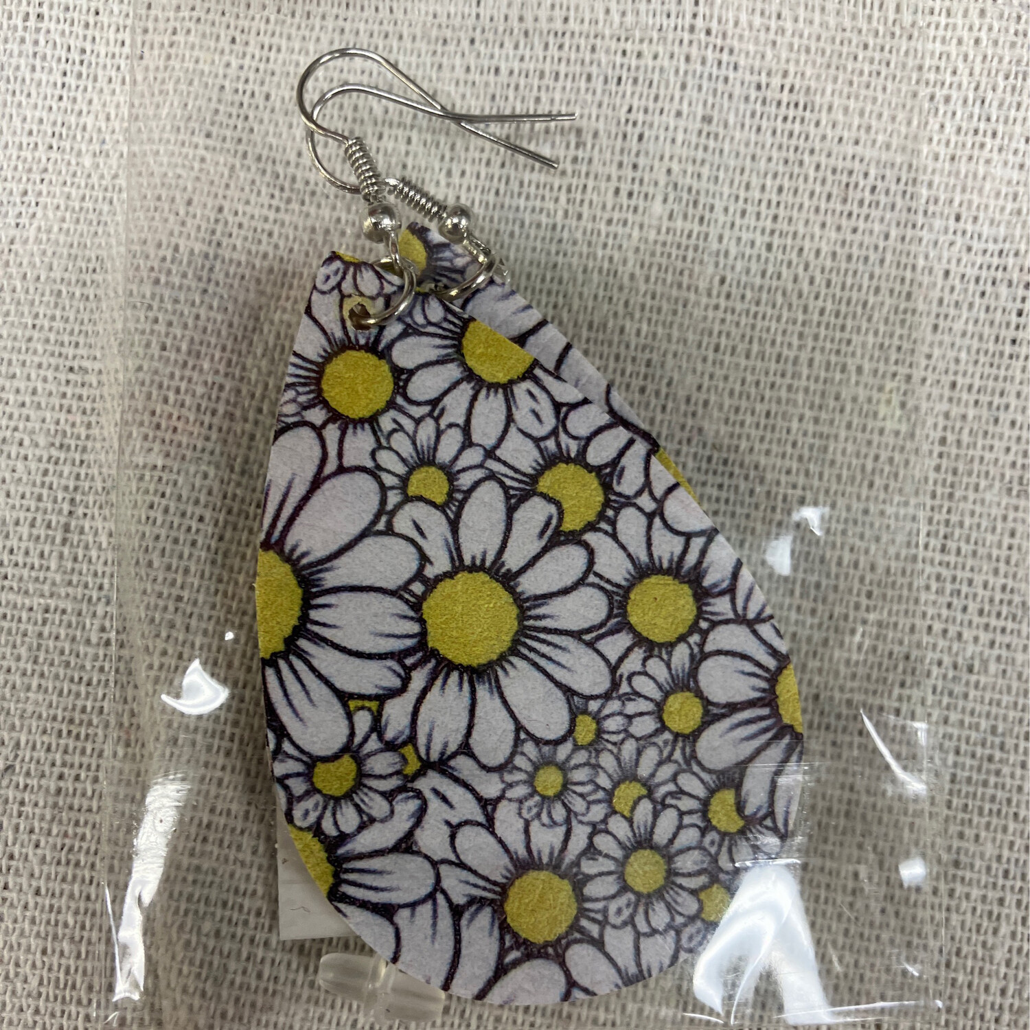 Leather Earrings-Flower 9