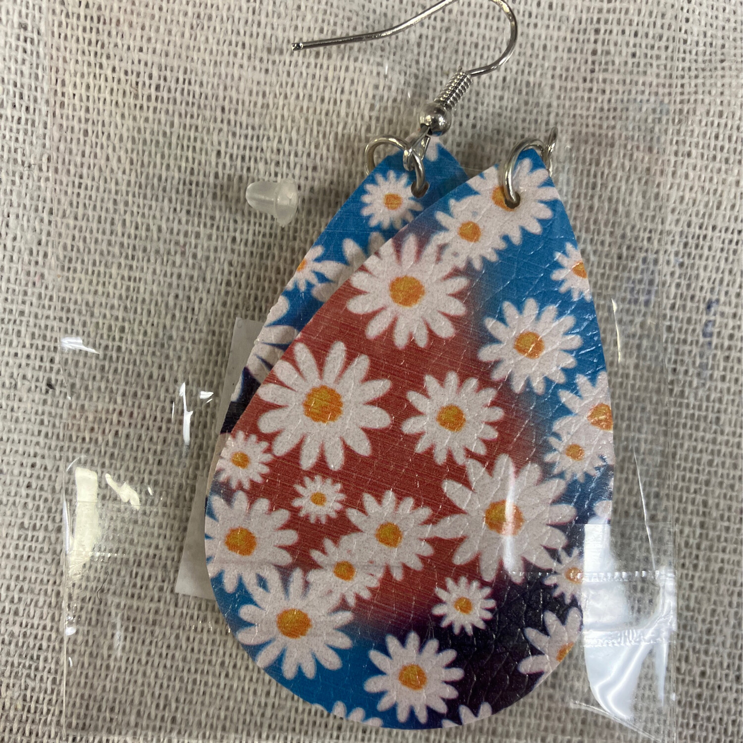 Leather Earrings-Flower 5