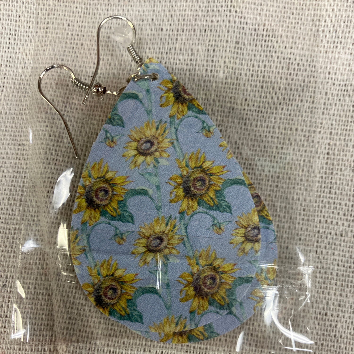 Leather Earrings-Flower 10