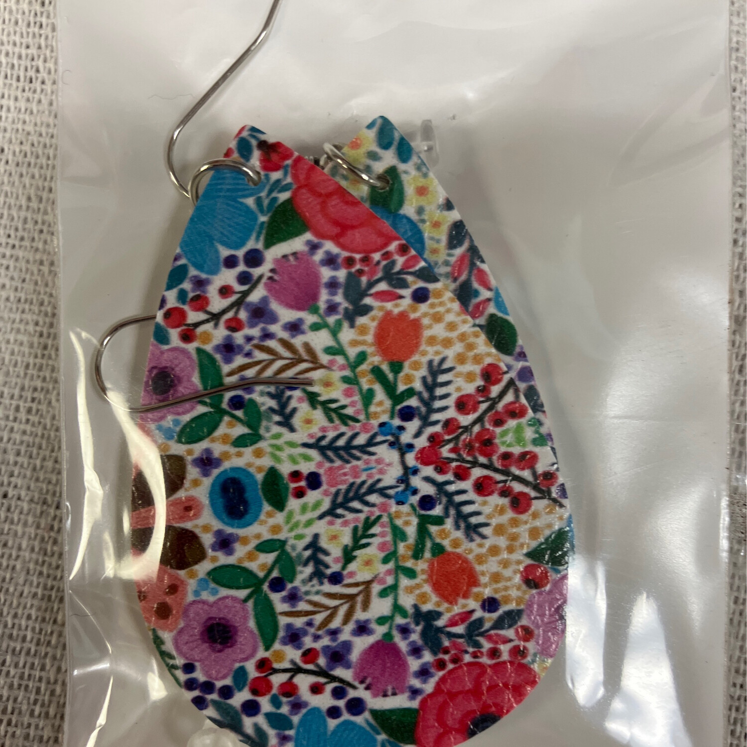 Leather Earrings-Flower 12