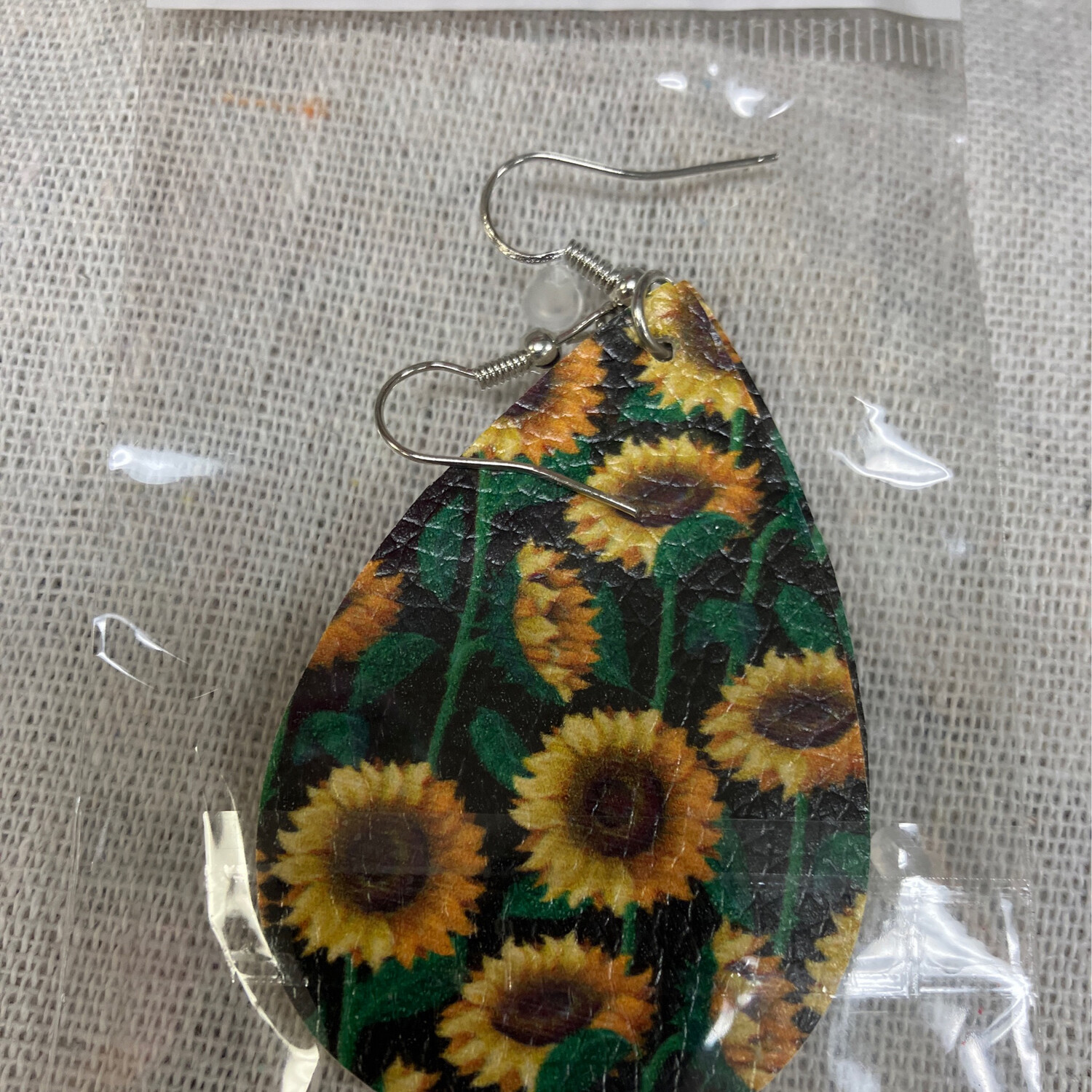 Leather Earrings-Flower 20