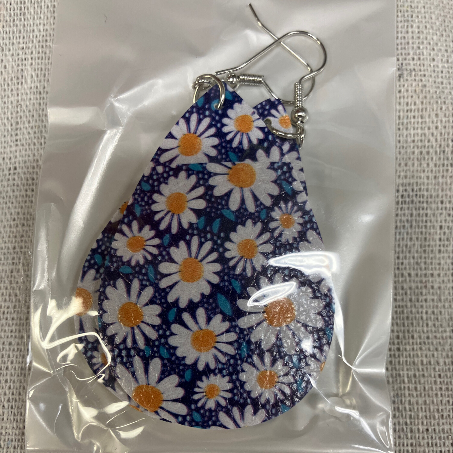 Leather Earrings-Flower 21