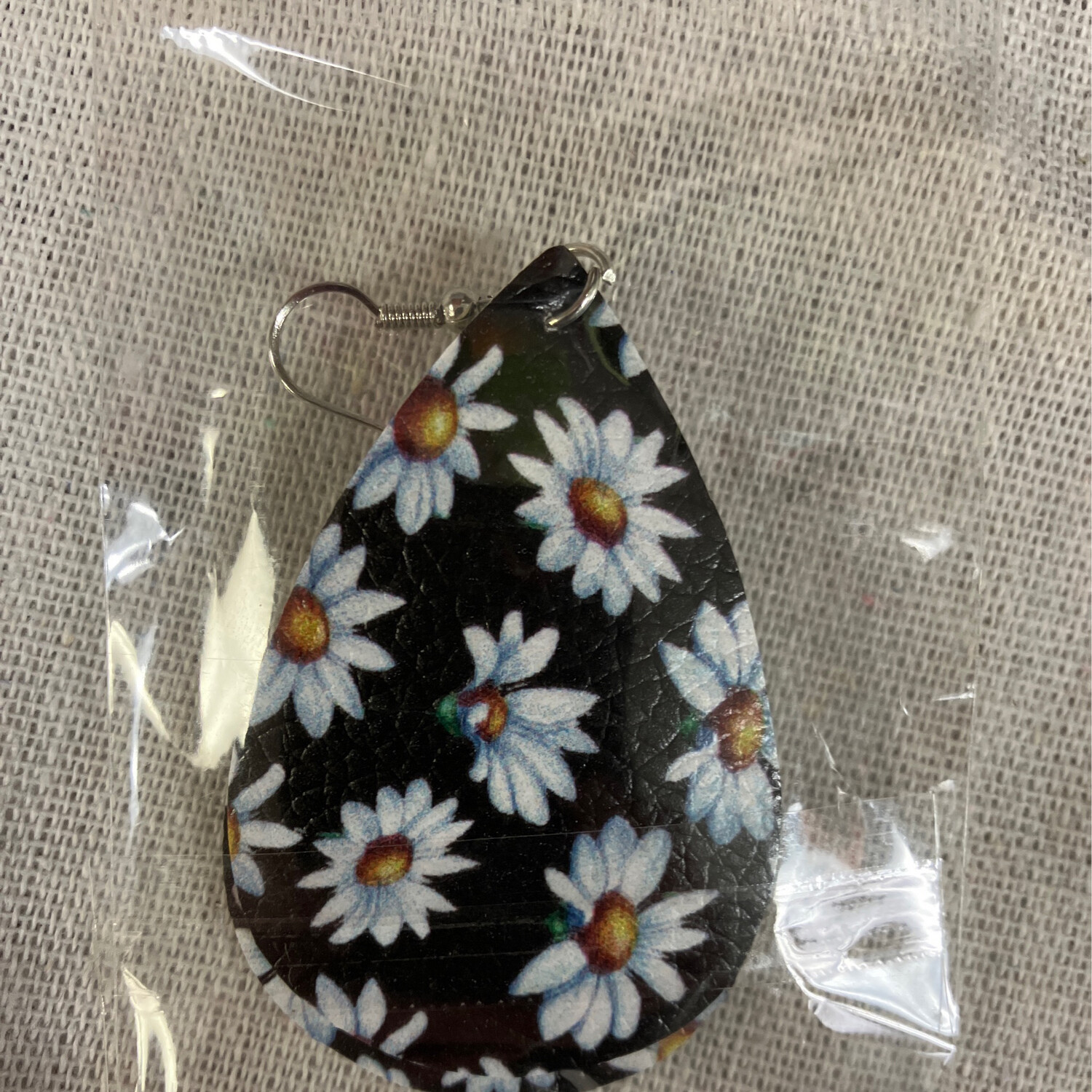 Leather Earrings-Flower 7