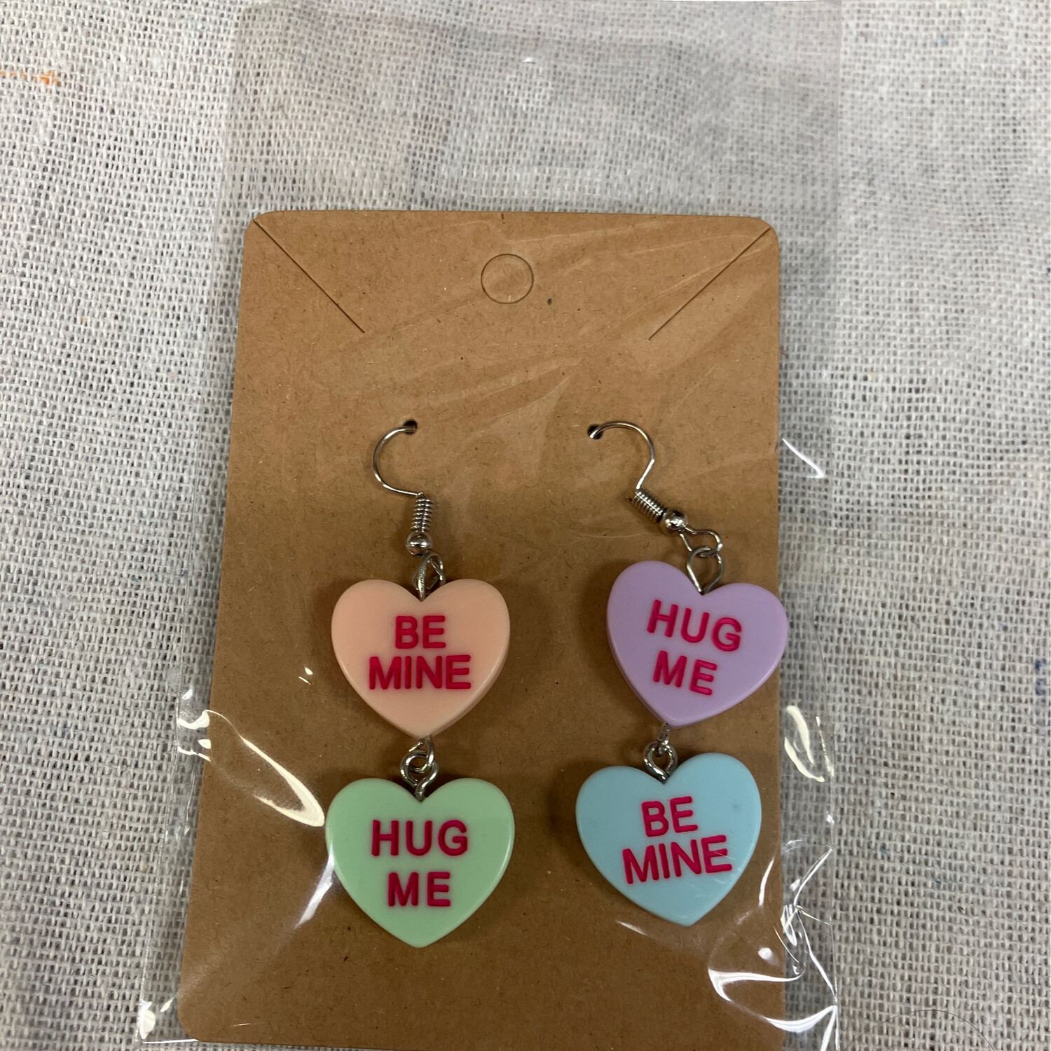 Conversation Hearts Earrings Double 1