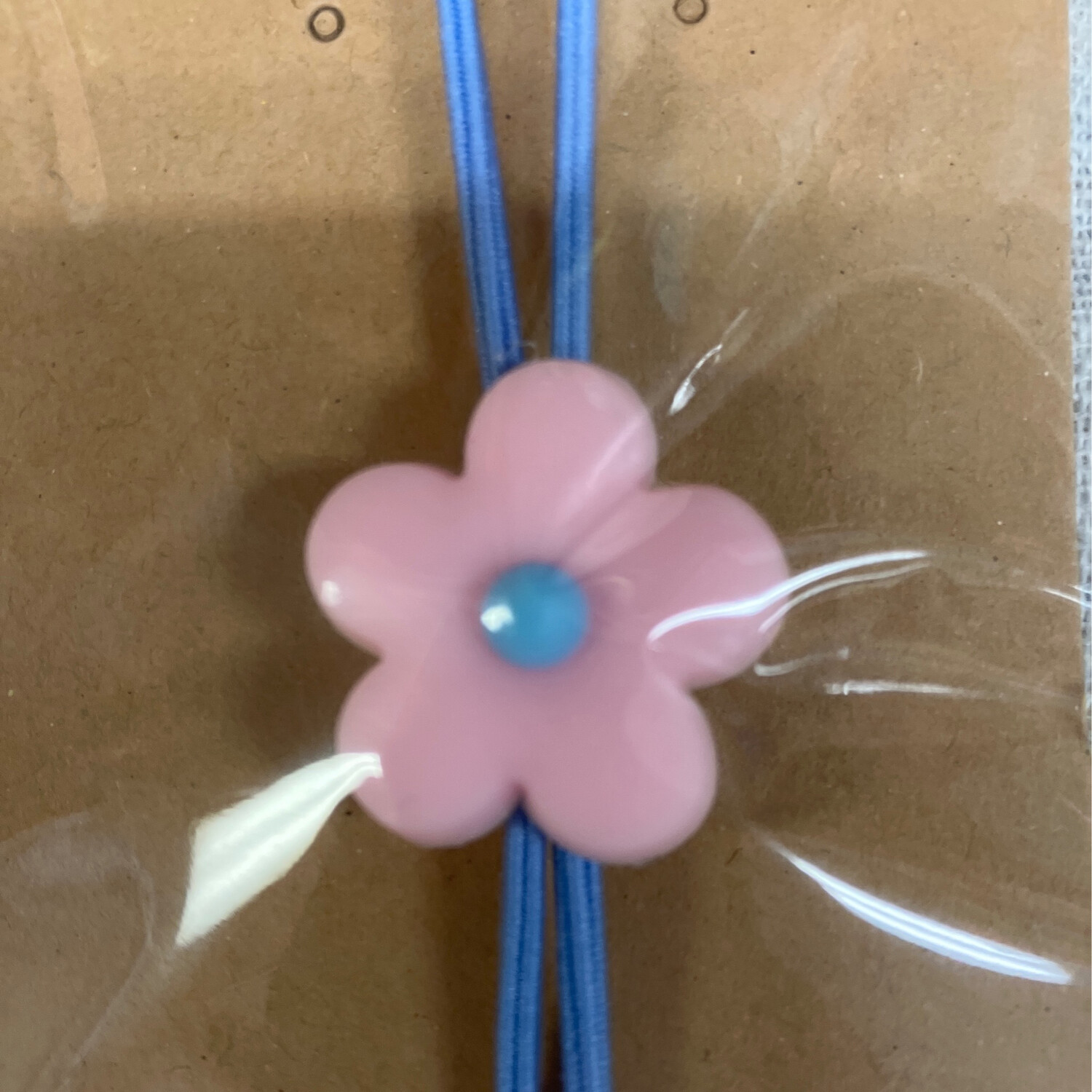 Pink Flower Pony Bracelet