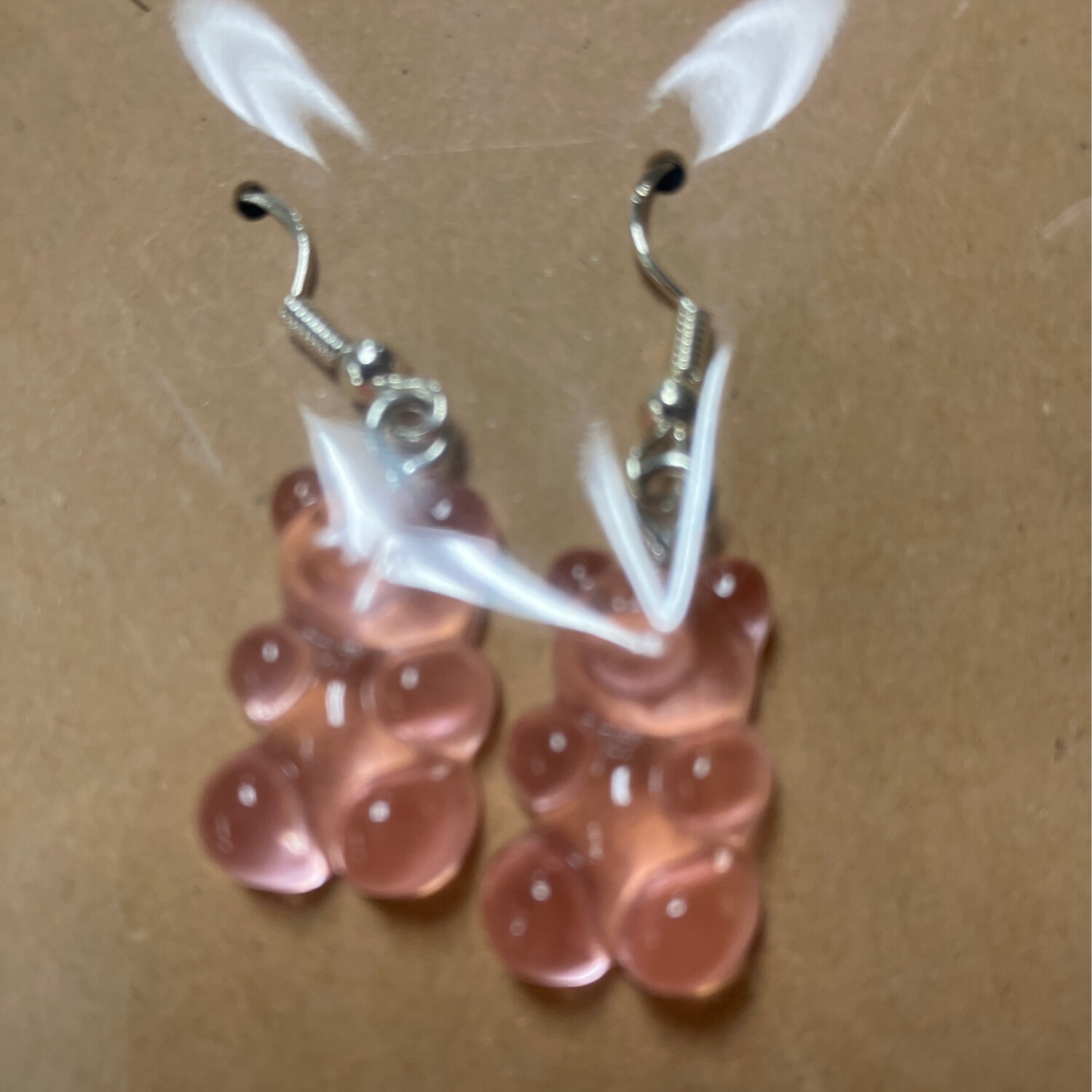 Pink Gummy Bear Earrings