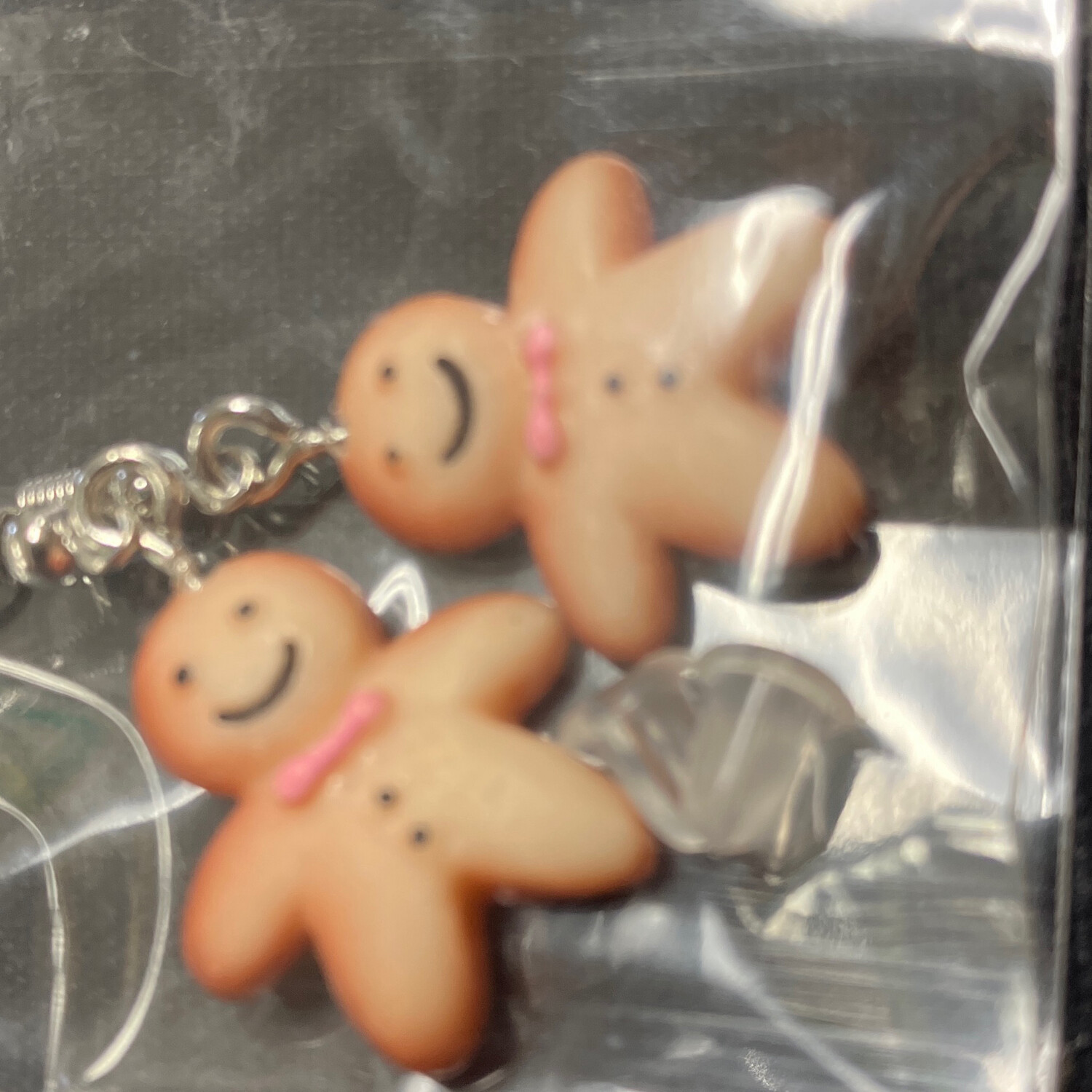 Gingerbread Man Earrings