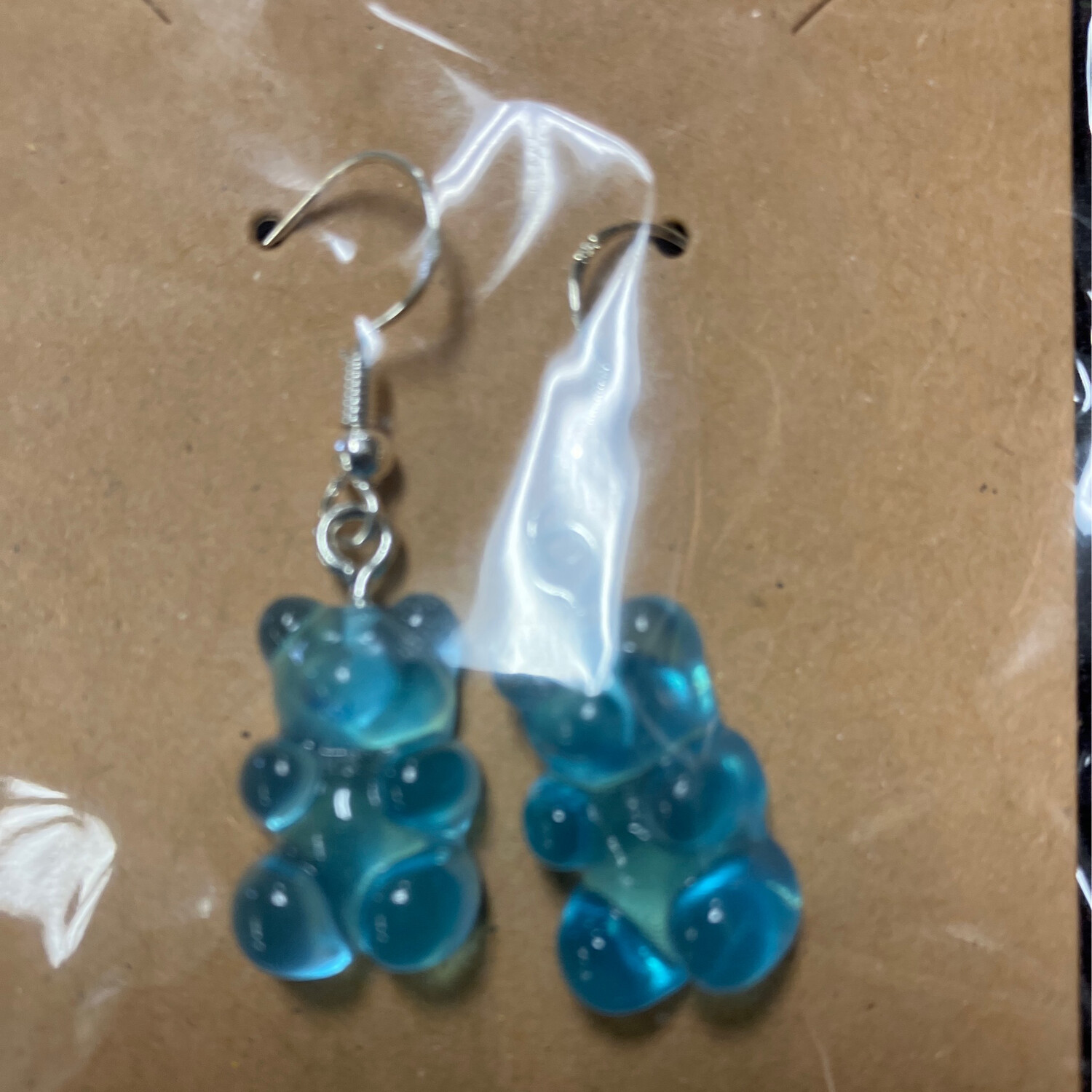 Blue Gummy Bear Earrings
