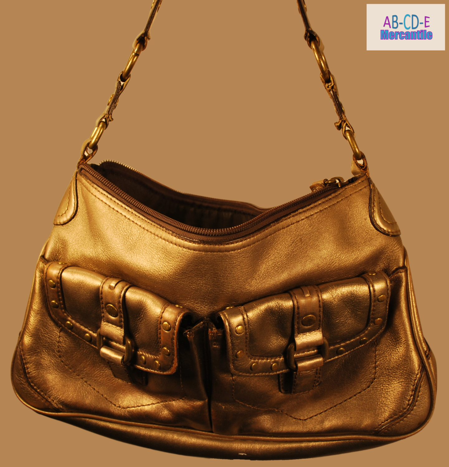 BB Design Black Leather Sling Bag