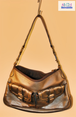 BB Design Black Leather Sling Bag