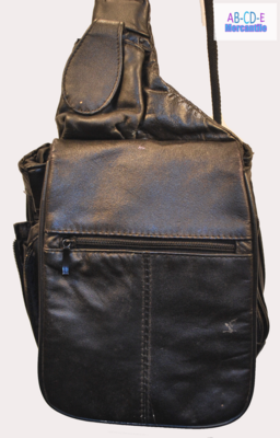 Fossil silver leather bag.