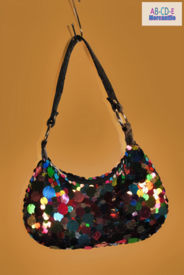 Multi-colored sequin bag