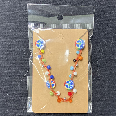Handmade Tye Dye Peace Anklet 4