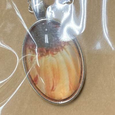Handmade Sunflower Glass Bubble Necklace