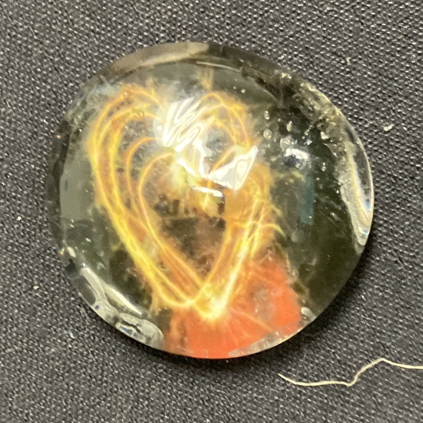 Glass Blessing Rock Firework Hearts