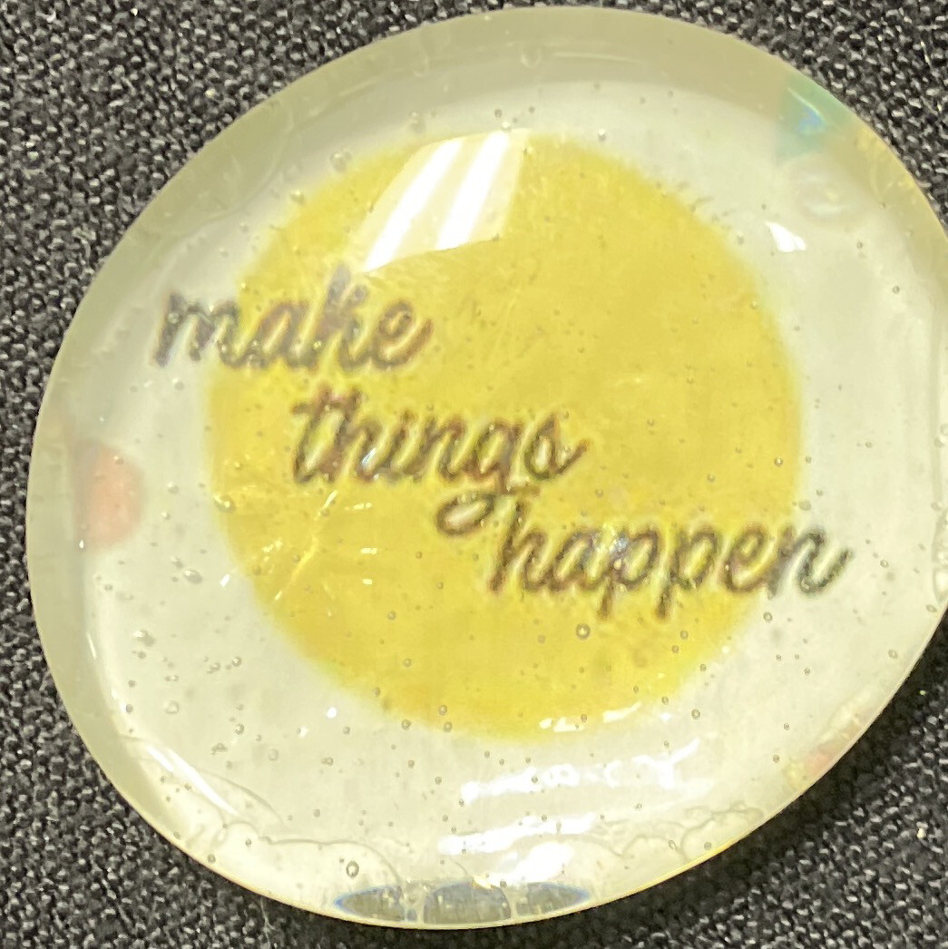 Glass Blessing Rock Make Things Happen