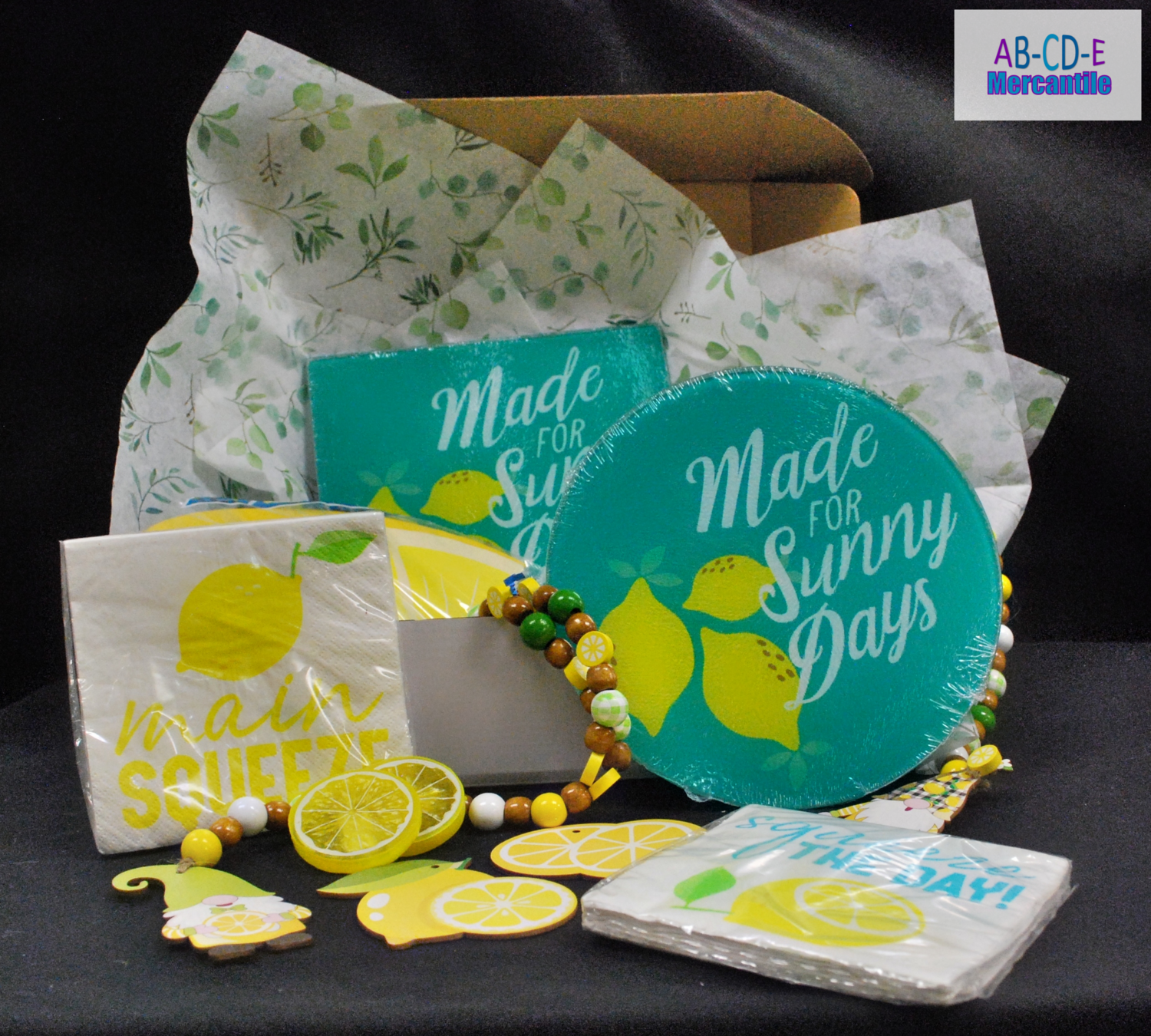 Gift Box Lemon Lime with Teal Time