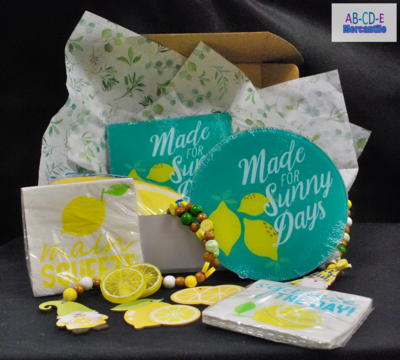Gift Box Lemon Lime with Teal Time